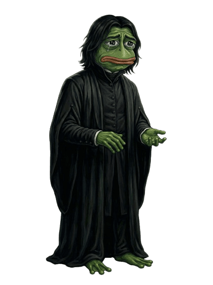 Severus Pepe cutout sticker